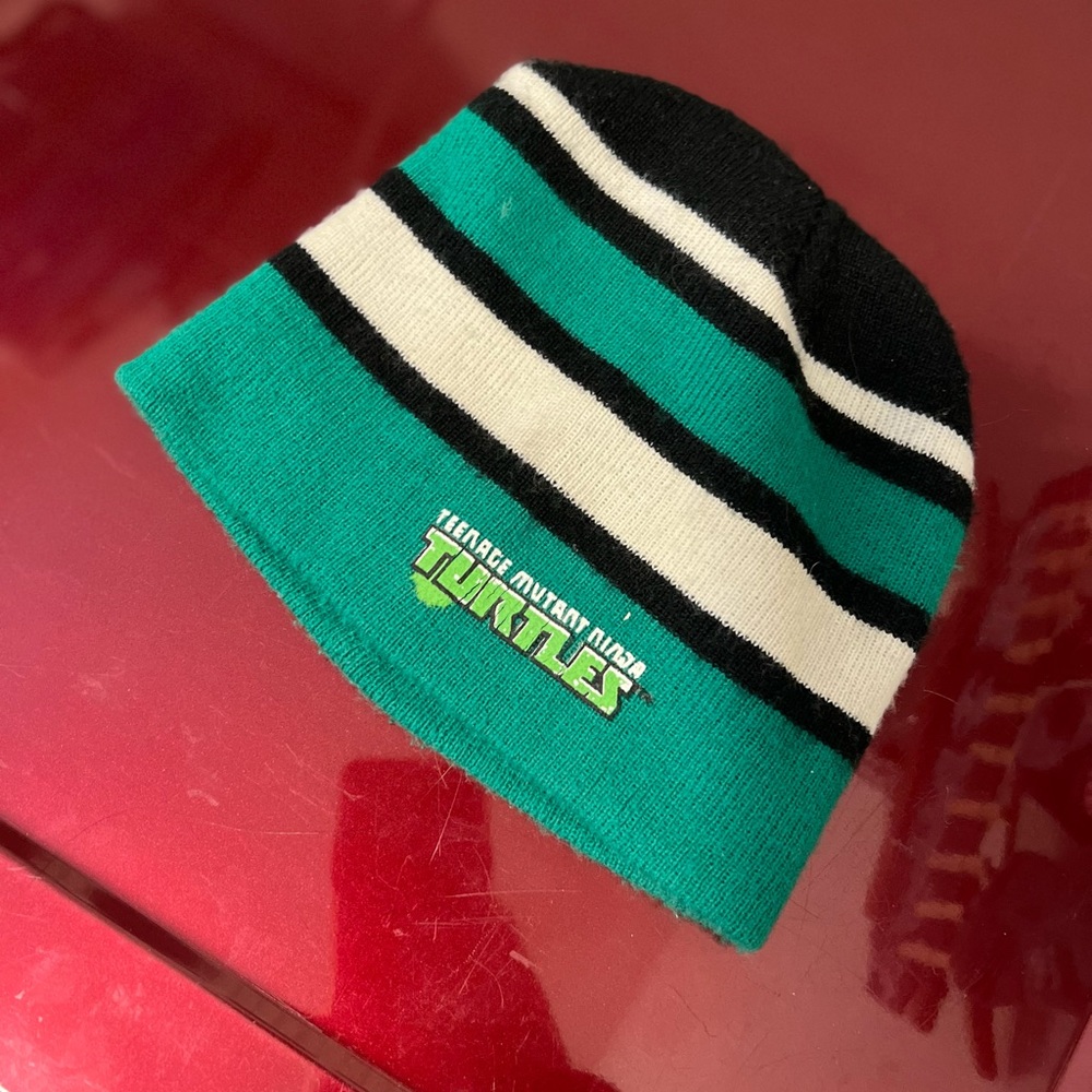Green Ninja turtle kids Beanie
